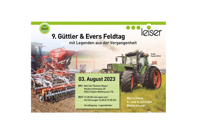 Evers op de 9e Güttler & Evers Feldtag - Leiser Academy - Evers Agro